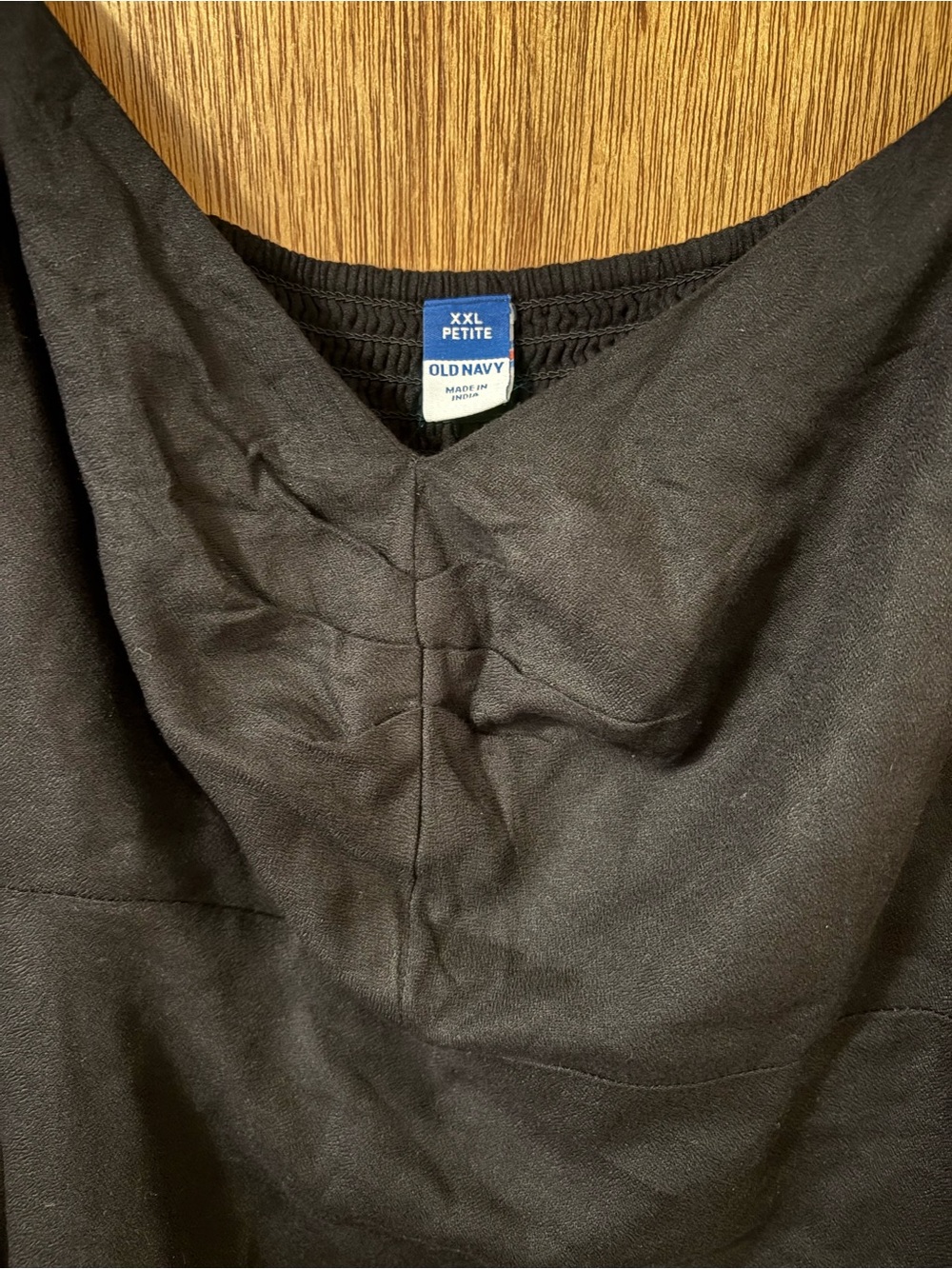 Old Navy Black Fit & Flare Petite XXL Crepe Mini Dress - Picture 4 of 7